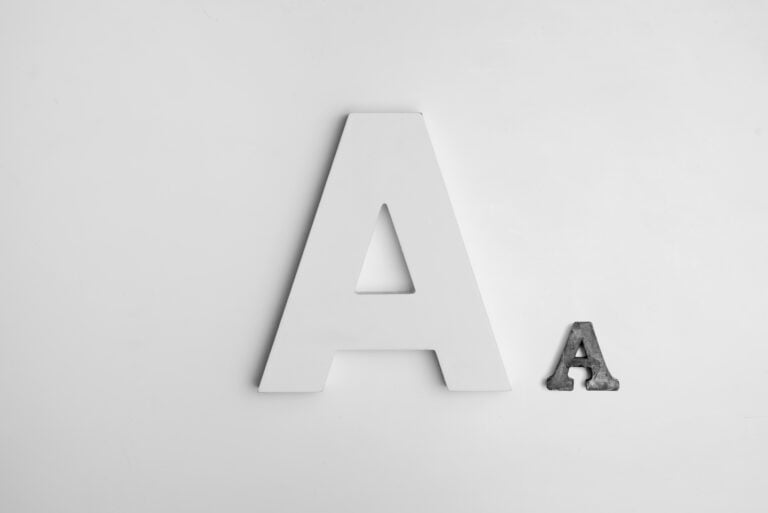 icon font letter A
